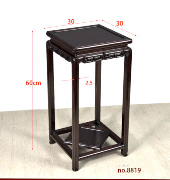花台: 花梨 角高卓 高さ60cm  日本製　no.8819