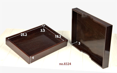 ギャラリー小物:紫檀 文箱(かぶせ蓋)  若畑作 巾28.3cm 大阪唐木指物 no.8324