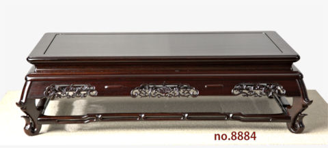 花台: 紫檀 隆造作 三重透かし彫り　1.8尺平台 大阪唐木指物　no.8884