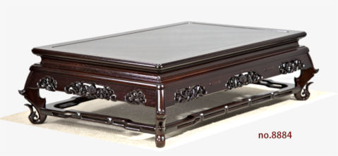 花台: 紫檀 隆造作 三重透かし彫り　1.8尺平台 大阪唐木指物　no.8884