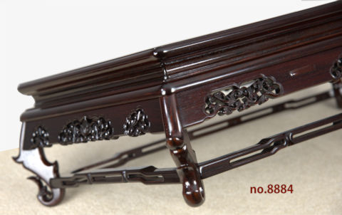 花台: 紫檀 隆造作 三重透かし彫り　1.8尺平台 大阪唐木指物　no.8884