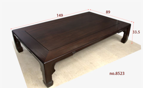 座敷机:(これから仕上げ品) 紫檀 中森作 一重 5尺机  大阪唐木指物　no.8523