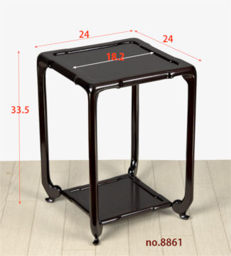 花台: 紫檀 吉勝作 中卓 高さ33.5cm  大阪唐木指物　no.8861